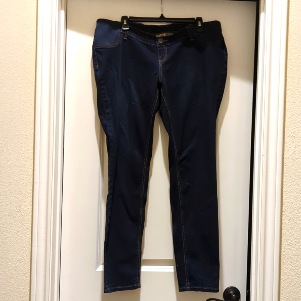 Women's Indigo Blue Maternity Jeans XL